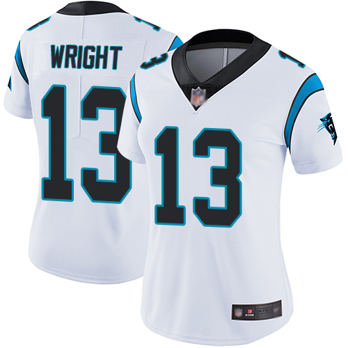 Carolina Panthers Limited White Women Jarius Wright Road Jersey NFL Football 13 Vapor Untouchable